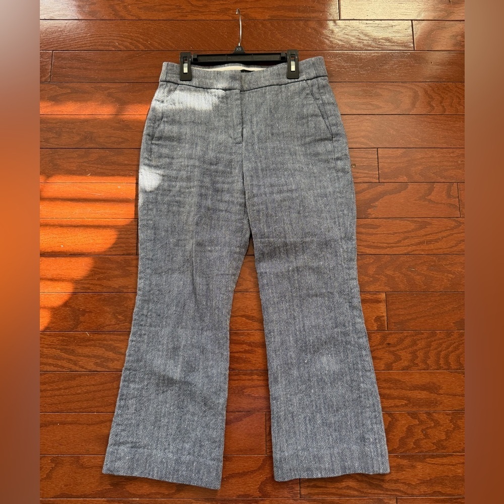 J Crew Hayden Navy Crop Pants size 0 - Picture 6 of 11
